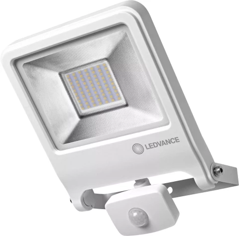 Spotlight LEDVANCE 50W 4500lm 3000K 120⁰ IP44 with motion sensor white