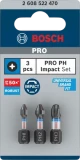 Uzgaļu komplekts PRO Impact PH1/2/3 25mm BOSCH 2608522470