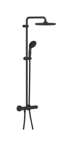 GROHE Душевая система с термостатом Vitalio Start 250, матовый черный, 266772430