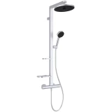 Ideal Standard Alu+ dušas sistēma ar termostatu, augšējā dušas galva 260 mm,hroms,BD583SI
