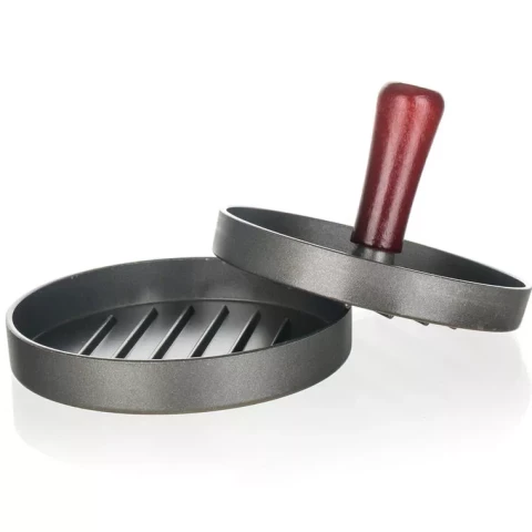 Form for preparing minced hamburgers.