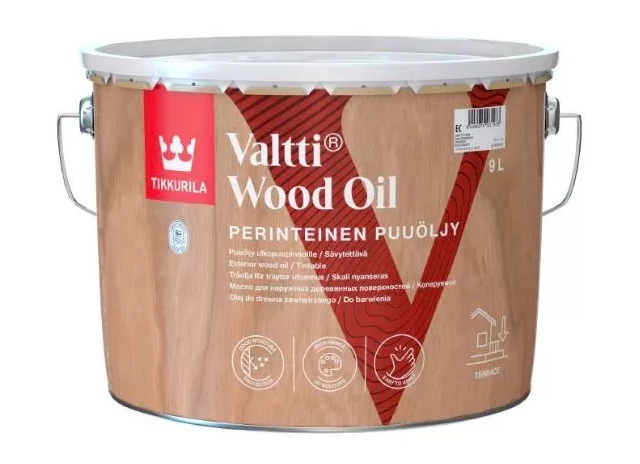 Tikkurila VALTTI-PUUOLJY 9L Органоразбавляемое масло для наружного применения