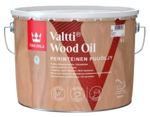 Tikkurila VALTTI-PUUOLJY 9L Органоразбавляемое масло для наружного применения