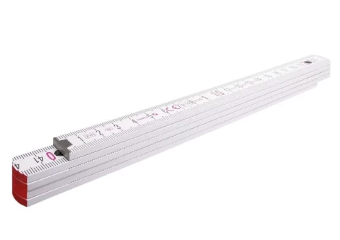 STABILA Wooden folding ruler - white 1m