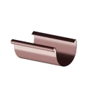 Gutter semicircular, 2m, D100, brown, Gamrat, PVC