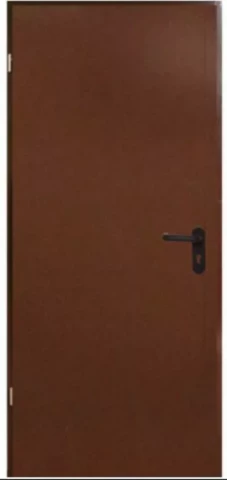 Durvis metāla ugunsdrošas EI30 siltinātas (cinkotas) 860x2100 RAL8017 pulverkrās. LAB