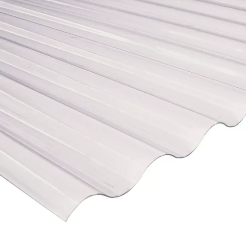 0,8mm ПВХ волнистий лист 76 /18 волна, бронза 900x2000mm