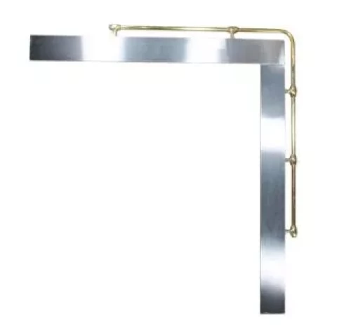 JUGNE-L plīts virsmas apmale ar misiņa malu 900x1200mm, G-5g