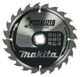 Circular Saw Blade 165x1.5x20mm Specialized T24 20° wood Makita, B-32910