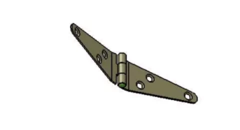 KA Eņģe durvju pieliekamā 170x28mm, cinks universālā