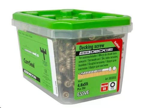 ESSDECK MAX screws for terrace 4.8X55 CS 250pcs. 503555