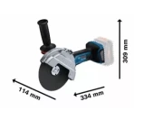 CORDLESS ANGLE GRINDER GWS 18V-180 PC without battery and charger BOSCH 06019H6E01