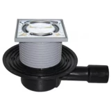 HL Traps DN40/50 Primus, hor.izvads kvadrāt reste 123x123mm xx