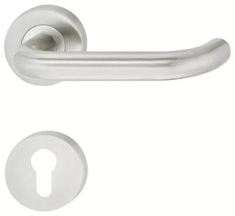 Handle U-shaped + PZ lining, fireproof, stainless steel, class 4