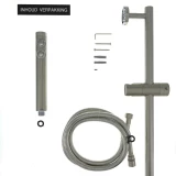 BOSTON душевой набор "Тube", нержавеющая сталь матовая