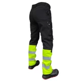 Softshell bikses Hi-Vis PESSO Mercury melnas/dzeltenas, IZM C52