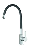 Faucet for kitchen sink Vento Cucina Flexy 2 black/chrome WCC16F18C