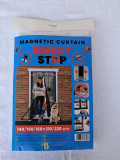 Insect screen for door with magnet 140/150/160 x 210/220cm black