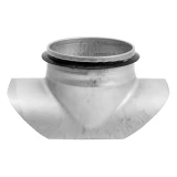 saddle metal, 100-100mm with rubber, extruded