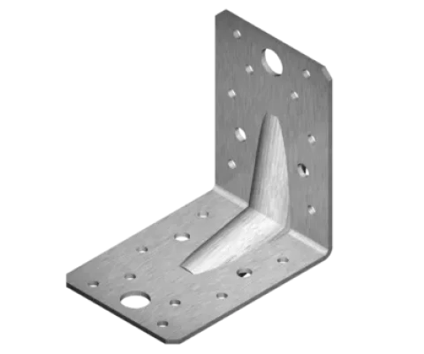 Leņķis 90x90x65x2.5 A2  pastprināts, nerūs.tērauds