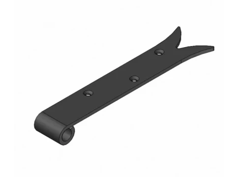 Durvju montāžas plāksne eņģei 7040-250 melna AMIG