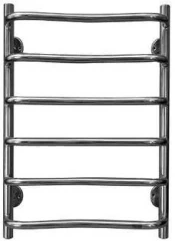 Полотенцесушитель Kaija, 500X600mm, подключение к воде, нерж. сталь, полированн.