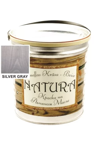 Stafor NATURA  3l sudrabpelēka  Lineļļas krāsa