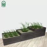 Paaugstinātā dārza dobe trepjveida, krāsota, 225x75 cm, h-50-40-30 cm