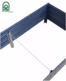 Paaugstinātā dārza dobe KLASIKA Woodlook 1500x750x300mm, pelēka