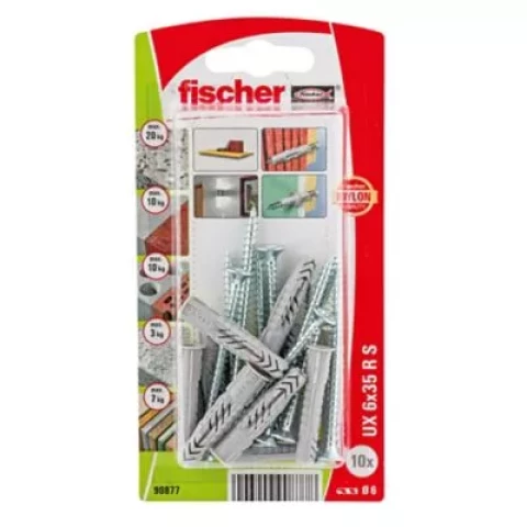 FISCHER UX 6X35 R S dībelis 10gab 61-877B