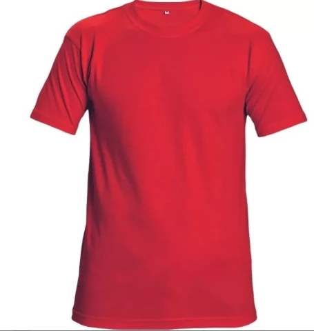 Футболка TEESTA красная, 100% хлопок, Размер S