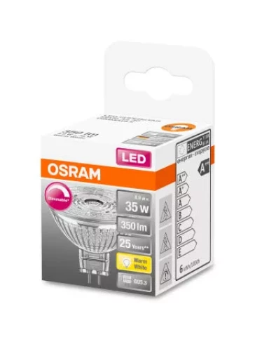 Spuldze OSRAM SUPERSTAR 5W 350lm 2700K 36⁰ GU5.3 12V DIM MR16
