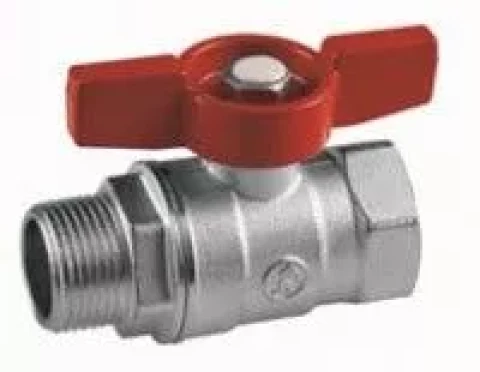 Lodveida ventilis 1'' FM  ar īso rokt. Giacomini