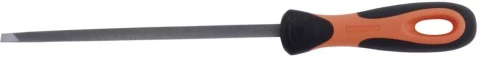 Sašaurināta konusveida trijstūra vīle 5" 125mm, vidējs rievojums, Ergo rokturis, BACHO 4-186-05-2-2