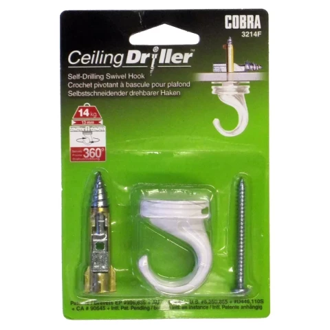 Griestu dībelis balts, 1gab/iep