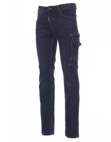 Vīriešu džinsu bikses, daudzfunkcionālas kabatas, tumši zilas, IZM 54