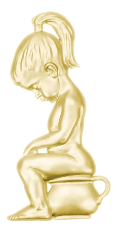 Door sign GIRL, gold