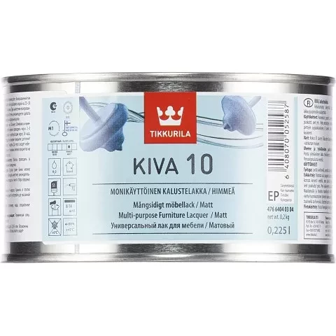Tikkurila KIVA 10 0.225L Ūdens bāzes laka matēta mēbelēm