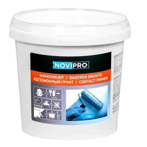 NOVIPRO Saķeres grunts ar kvarca smiltīm 1kg Sarkana