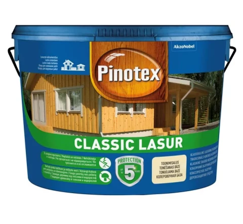 Pinotex CLASSIC LASUR 10л тиковое дерево
