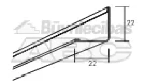 Connect Angle trim 22/22 L-3000mm