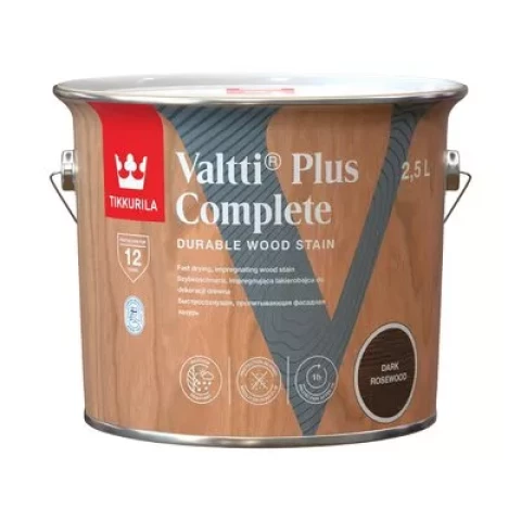 VALTTI PLUS COMPLETE DARK ROSEWOOD 2,5L Быстросохнущий пропиточный антисептик для дерева