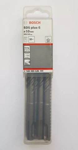 Bosch SDS-Plus-5 Drill Bits 10x100x165mm 10pcs package  2608585626