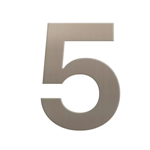 Numurs durvīm Nr.5, pašlīmējošs sudraba