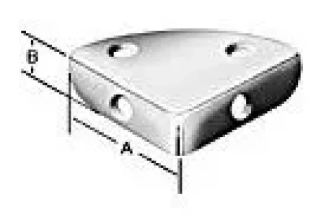 Chest corners 36x10mm ZN