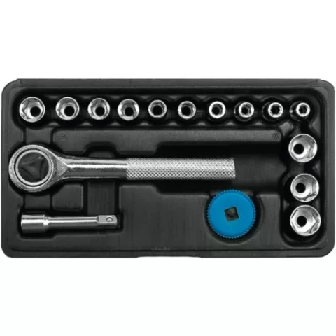 Atslēgu uzmaucamo komplekts  1/4 4-13mm