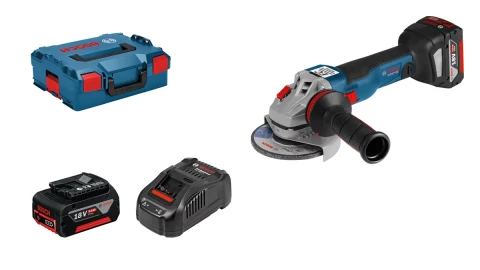 Leņķa slīpmašīna GWS 18V-125 C 2 x 5,0Ah L-BOXX BOSCH 06019G3101