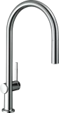 Hansgrohe Virtuves izlietnes maisītājs ar izvelkamu dušu Talis M54 210 1jet, hroms, HG72802000