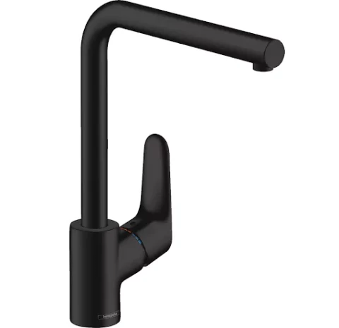 Hansgrohe single lever kitchen mixer Focus M41 280, 1 spray, matte black, HG31817670