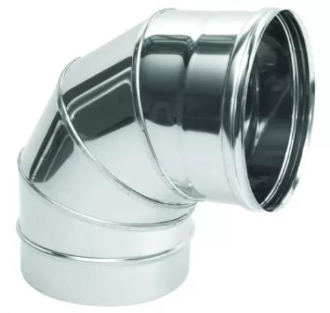 Līkums odere 85° D200mm nerūsējošā tērauda , apaļa xx